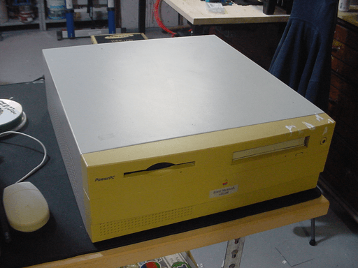 The front size of a PC with both the top and front panel.