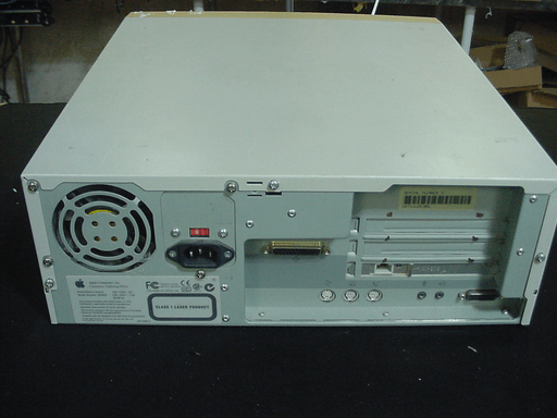 A picture of an Apple Power Macintosh 4400 from the back.