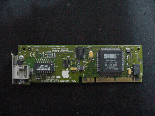 A Apple Ethernet CSS II Twisted-Pair card.