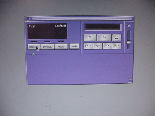 Apple music player with nothing playing.